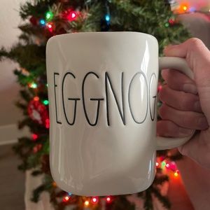 Rae Dunn | Eggnog Print Ceramic Mug